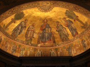 Photo de l'abside de la Basilique Saint-Paul hors-les-murs, Rome